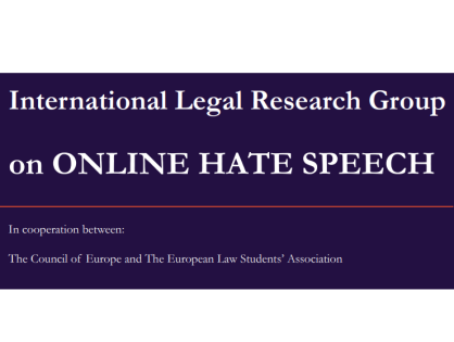 International Legal Research Group on Online Hate Speech